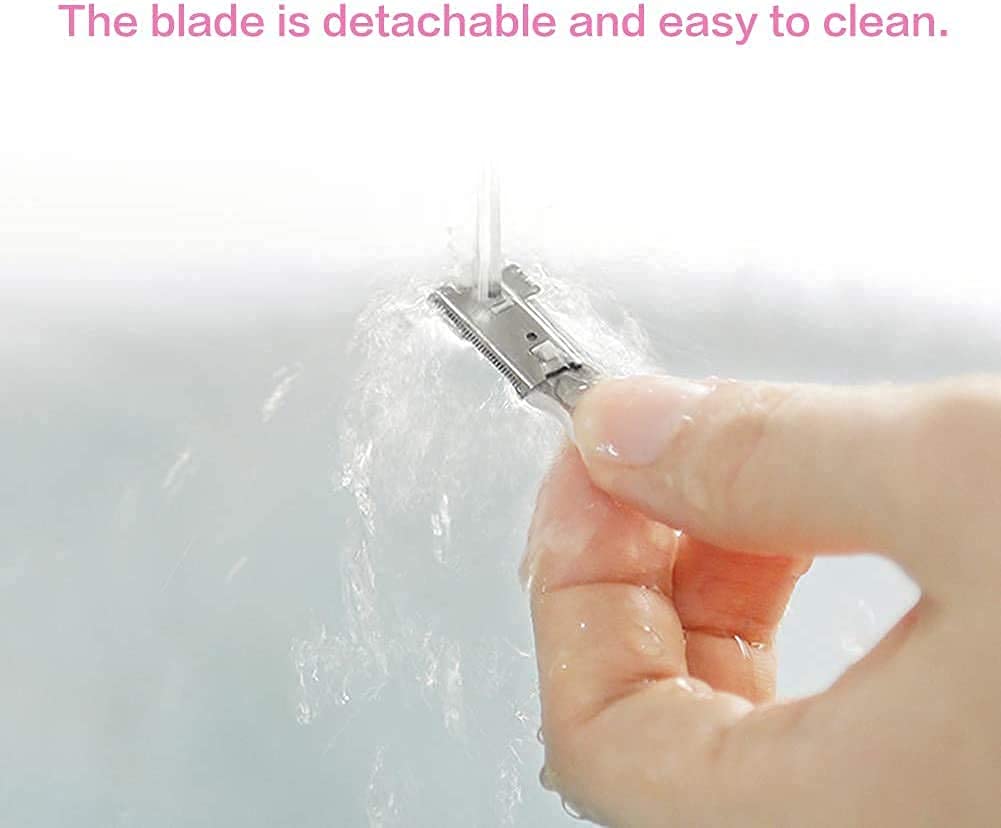 Electric Eyebrow Shaver, Gentle Precision Facial Hair Removal Portable Women Trimmer Travel Friendly Multi Purpose Grooming Tool Includes Cleaning Brush Comb Pink