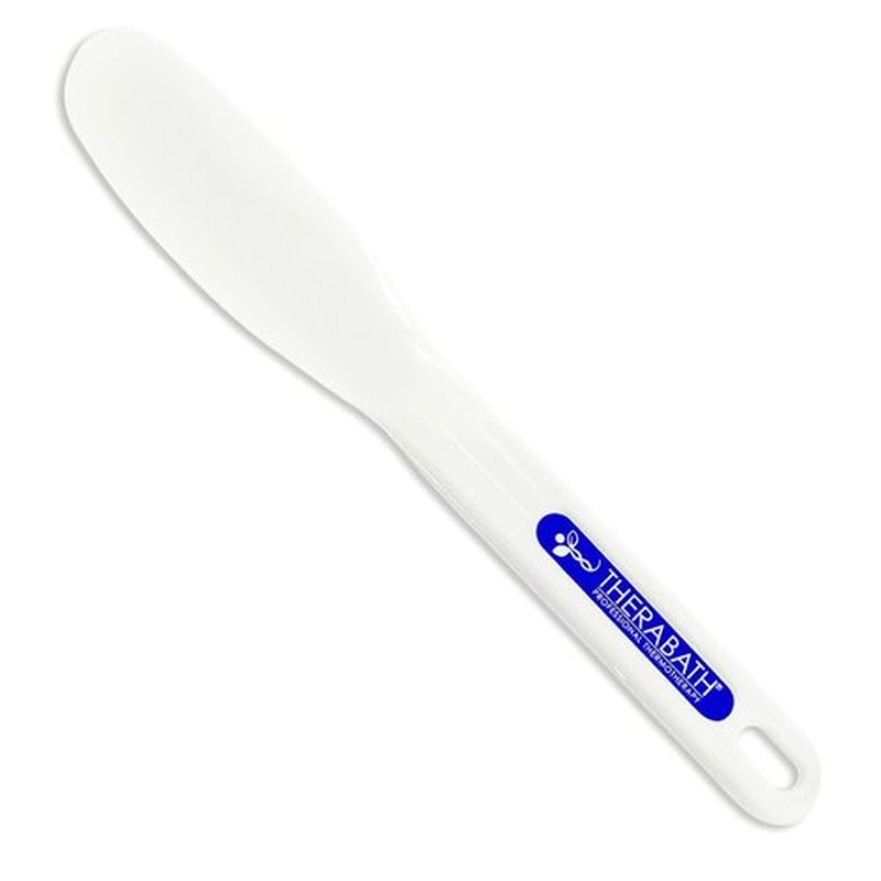 Therabath Cleaning Spatula - Plastic Paraffin Bath Tool - Flexible - White Vinyl - Easy to Use - for Paraffin Wax Removal Cleaning - Made in The USA