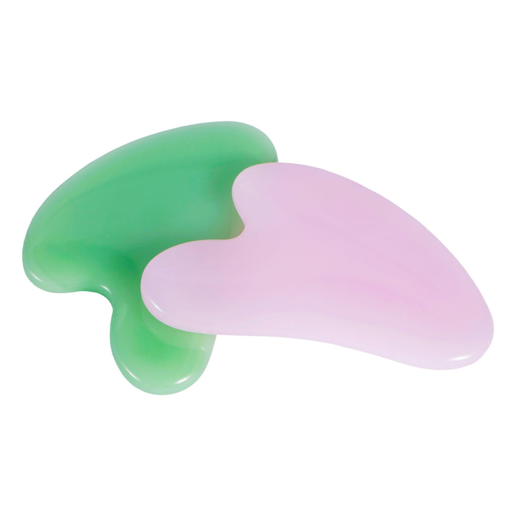 2pcs face gua sha Board Set, gua sha Jade Manual Massage Stick for face and Body, for Sculpting jaw line and eliminating Puffiness Relieving Tension Redness Daily Skincare, Men Women self Care Gifts
