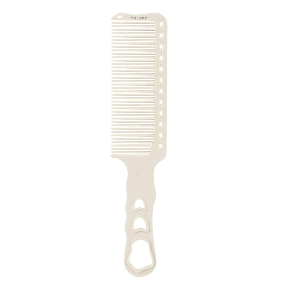 ANGGREK Haircut Comb, Professional Salon Hair Comb Hairdressing Styling Cutting Barber Stylist Tool Comb for Man and Women (White)