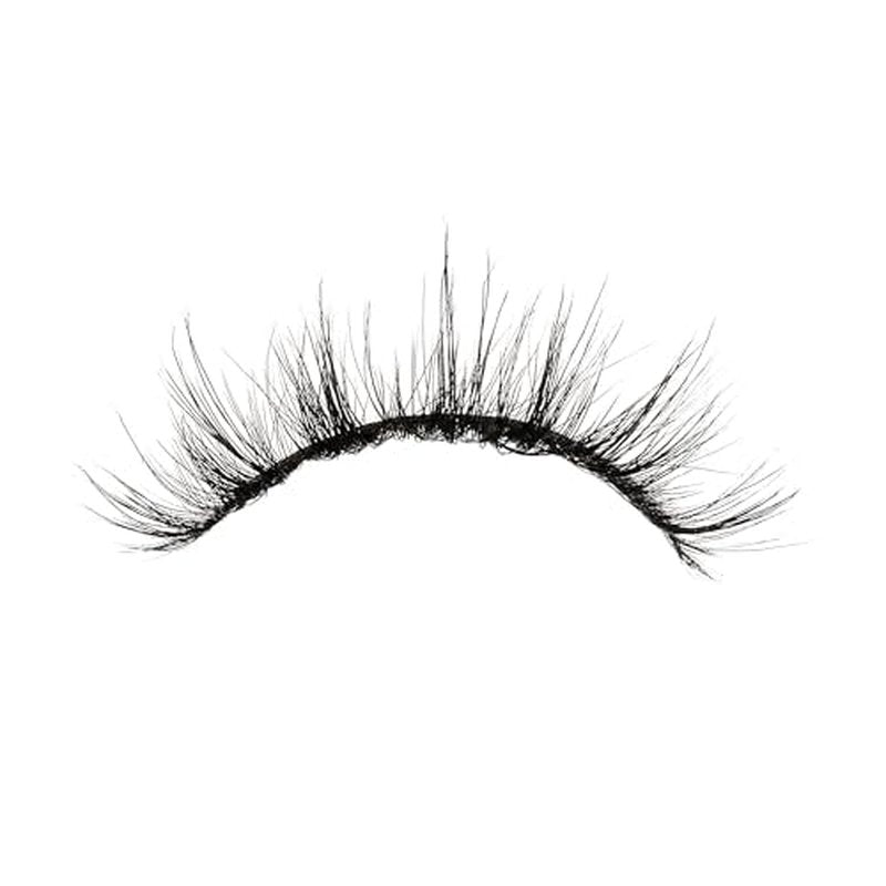 KISS Lash Couture False Eyelashes, Matte Black Faux Mink Collection, 3D Volume Lash, Soft & Matte Finish, Style 'Matte Sheer', 1 Pair Fake Eyelashes (Pack of 2)