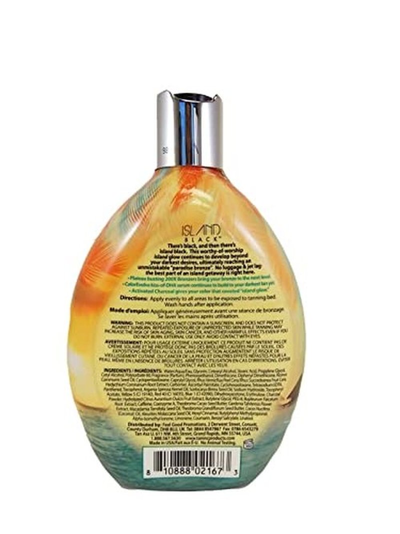 Tan Asz U Island Black 200x Tanning Lotion Bronzer for Indoor and Outdoor use and Plateau Busting Bronzer Dark Tanning - 13.5 oz.