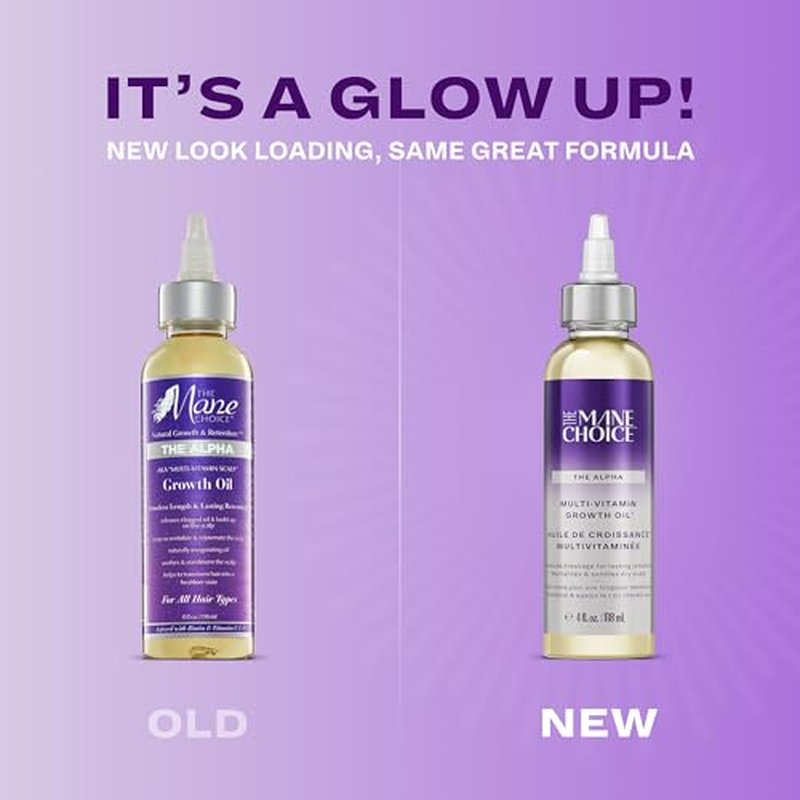 The Mane Choice Alpha Multi-Vitamin Scalp Nourishing Hair Growth Oil, Helps Stimulate, Revitalize & Soothe, Scalp Oil with Biotin, & Vitamin C, 4 oz, Pack of 2