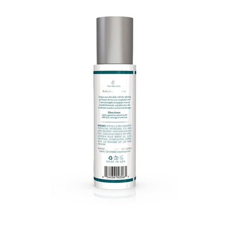 Lira Clinical BIO Enzyme Cleanser - Papaya Gel Face Wash for Sensitive Skin | Hydrating Exfoliating Cleanser - 6 Oz