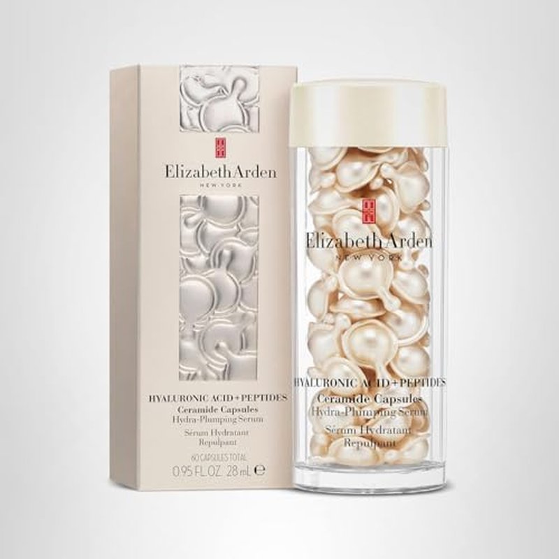 Elizabeth Arden Hyaluronic Acid + Peptides Ceramide Capsules Hydra-Plumping Serum, 60 Capsules, 0.95 fl oz
