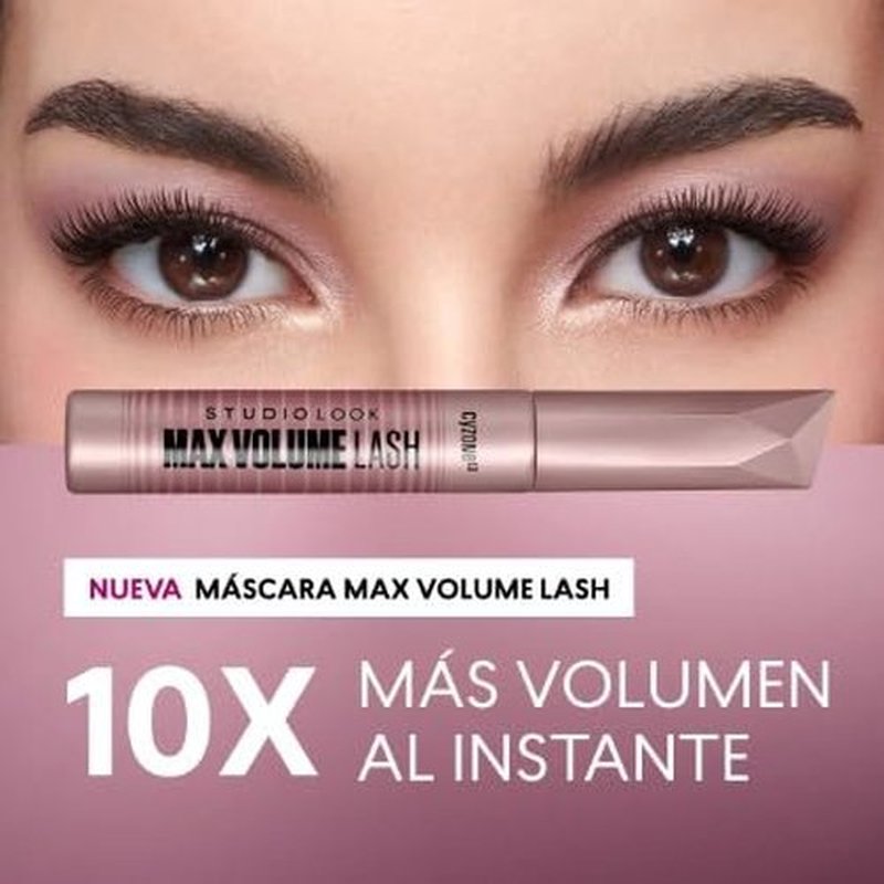 Studio Look Max Volume Lash Mascara - Waterproof Formula for Dramatic Volume | Black 8g / 0.28oz