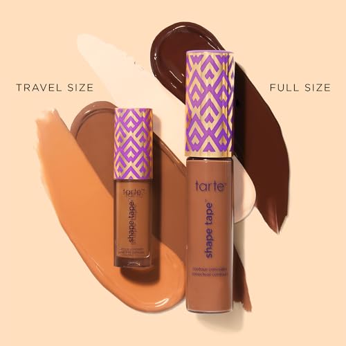 tarte shape tape concealer – Full-Coverage Creaseless Soft Matte Finish, Brightening Under-Eye & Face Makeup, 16hr Longwear, Vegan & Cruelty-Free, full size, 12B fair beige