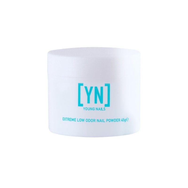 Young Nails Extreme Low Odor Acrylic Powder - Bright Pink, 45g | Perfect for Nail Art