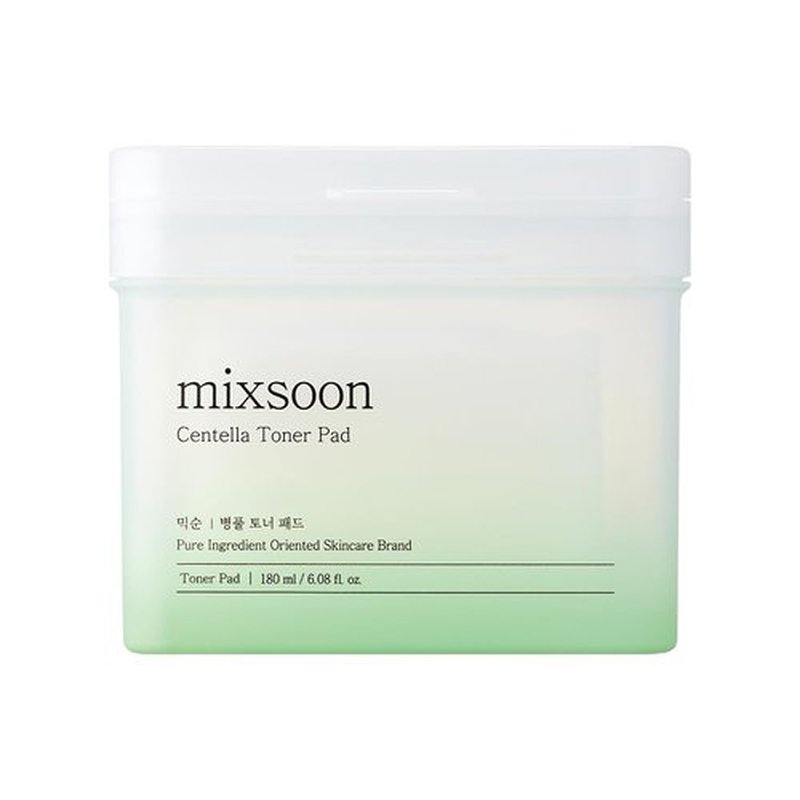 mixsoon Centella Asiatica Toner Pad-Soothing, Hydrating and Balancing Facial CICA Pads, Gentle Daily Care for Sensitive, Calm Skin 180ml / 6.08 fl.oz. (120 Sheets) Korean Glass Skin Care