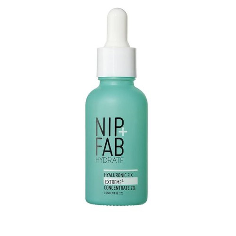 Nip + Fab Hyaluronic Fix Extreme 4 2% Concentrate, Daily Concentrated Drops for Face, Quick drying serum to replenish moisture levels. For dewy and visibly plumped skin, Multicolor, 30ML