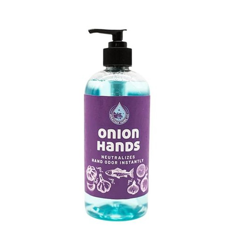 ONION HANDS Odor-Eliminating Hand Wash – Instantly Removes Onion, Garlic, Fish & Strong Scents – Unscented, Organic Soap upgrade, 16 fl oz – Made in USA