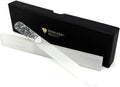 Bona Fide Beauty Czech Glass Nail File - Floral Design with Gift Box & Travel Hardcase Included