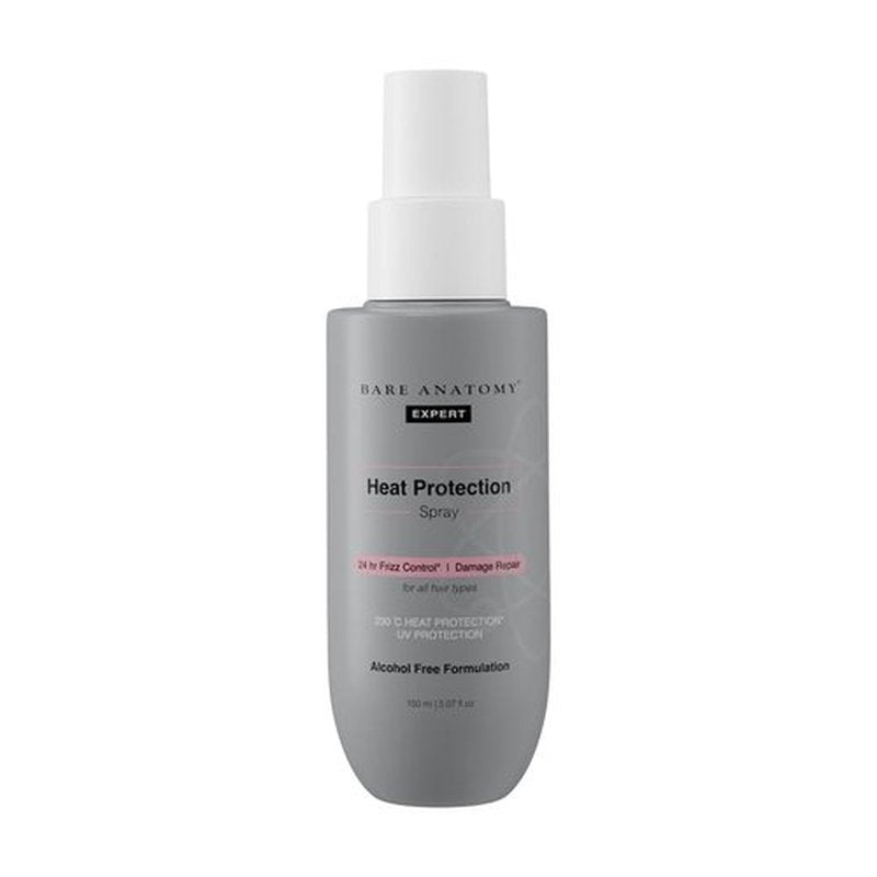Bare Anatomy Heat Protection Spray Serum - Frizz Control for 24 Hours | Enriched with Vitamin E & Pea Protein | Vegan & Paraben-Free | 5.2 Fl Oz