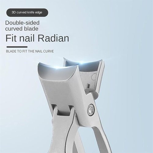 Mighty Clip Professional Nail Clippers, Heavy Duty Toe Nail Cutter with Storage Box, Multicolor (Silver)