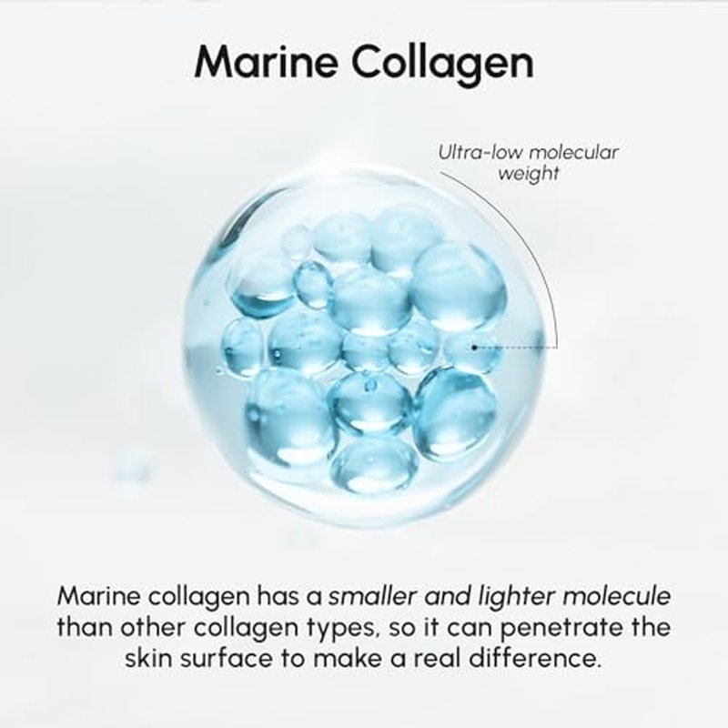 MAREE Hydrogel Collagen Facial Mask with Hyaluronic Acid — Hydrating Face Masks Skincare — Niacinamide, Amino Acids & Red Algae Extract — Facial Masks For Women — Mascarillas Para La Cara — 4 Count