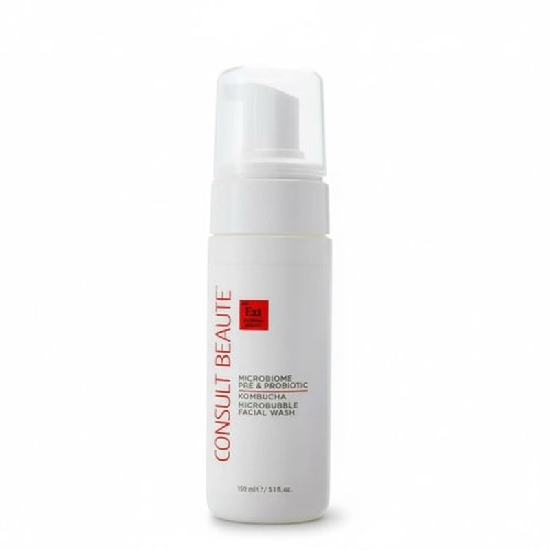Consult Beaute Microbiome Pre & Probiotic Facial Cleanser - Gentle Foaming Face Wash with Aloe, 5.1 oz