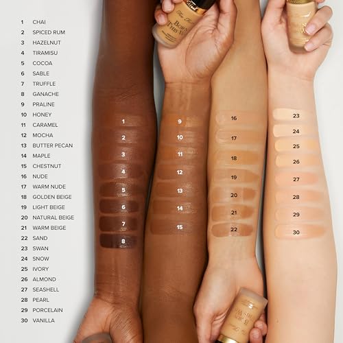 Too Faced Born This Way Natural Finish Longwear Liquid Foundation | Medium-To-Full Coverage | Hydrating + Oil Free, 1.01 fl. oz.
