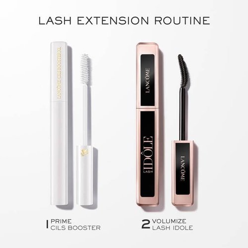 Lancôme Cils Booster XL Mascara Primer & Lash Idôle Black Mascara Duo - Lash-Lifting Full Size Set for Voluminous Lashes