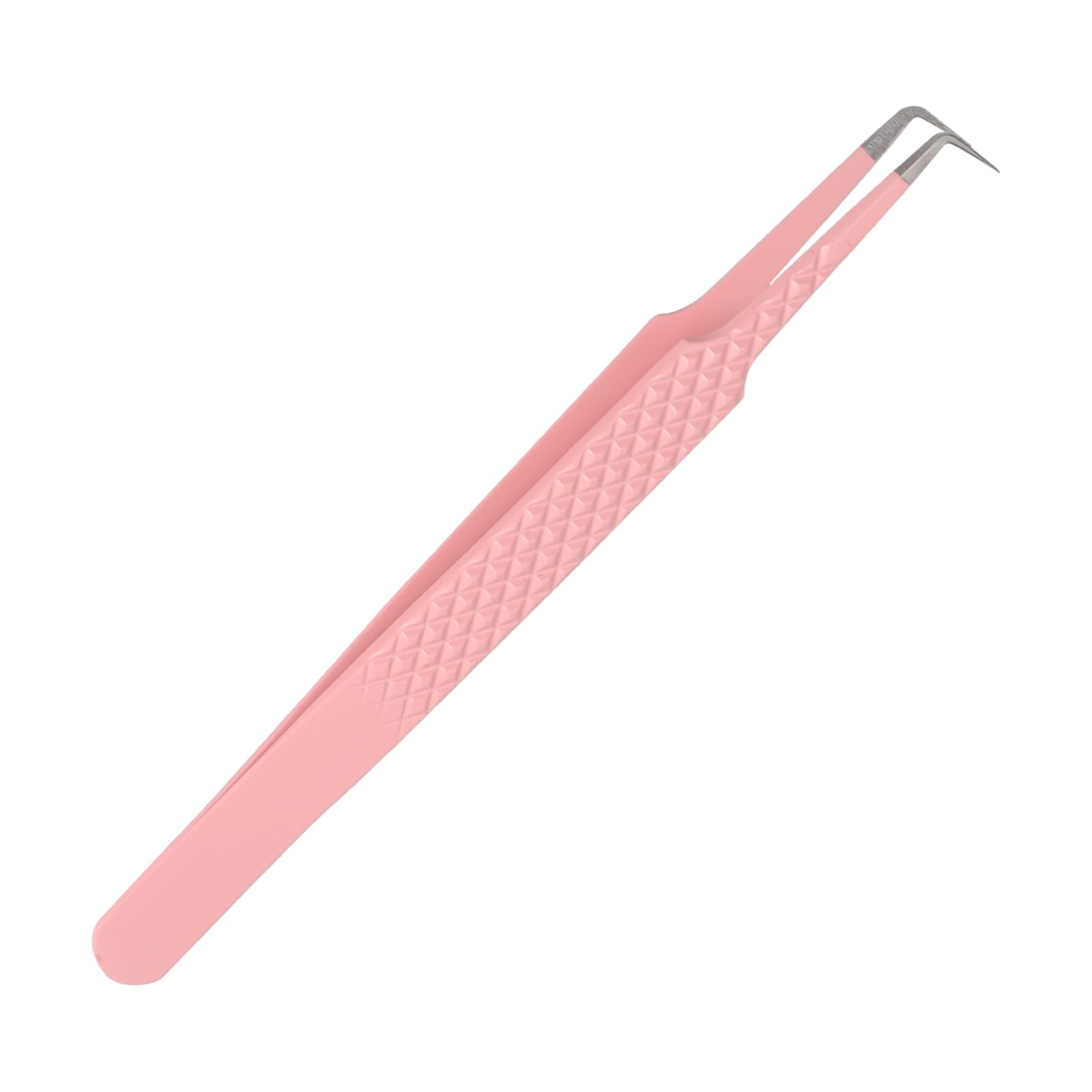 GEMERRY Eyelash Extension Tweezers 4pcs Rainbow Tweezers Set Stainless Steel Precision Tweezers for Eyelash Extension Straight and Curved Tip Tweezers Set Professional Makeup Tool (4pcs, Rainbow)