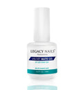 Legacy Nails Perfect Matte Gel 0.5 oz - Velvet Matte Finish - Gel Sealer - Long-Lasting - No Wipe - No Chipping, Peeling or Discoloration - Preserving Look and Texture of Nails - UV or LED gel-curing Lamp