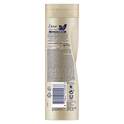 dove lotion 250ml visible glow dark