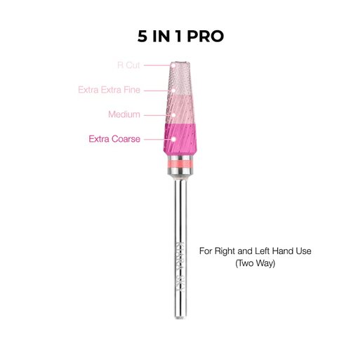 Kiara Sky Professional Nails Universal 5-In-1 PRO Series Drill Bits (PRO 5-in-1 XC-M-XXF ROSE)