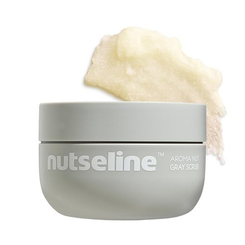 Nutseline Aroma Nut Gray Scrub 200ml Korean Skin Care – Exfoliating & Moisturizing Body Scrub, Removes Dead Skin Cells, Smooths & Nourishes, Aromatherapy Blend, Contains 17 amino acids