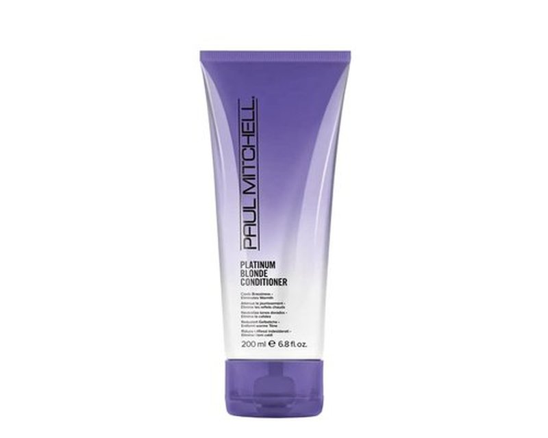 Paul Mitchell Platinum Blonde Violet Conditioner - Banish Brass & Brighten Light to Medium Blonde, Silver, Gray, or White Hair
