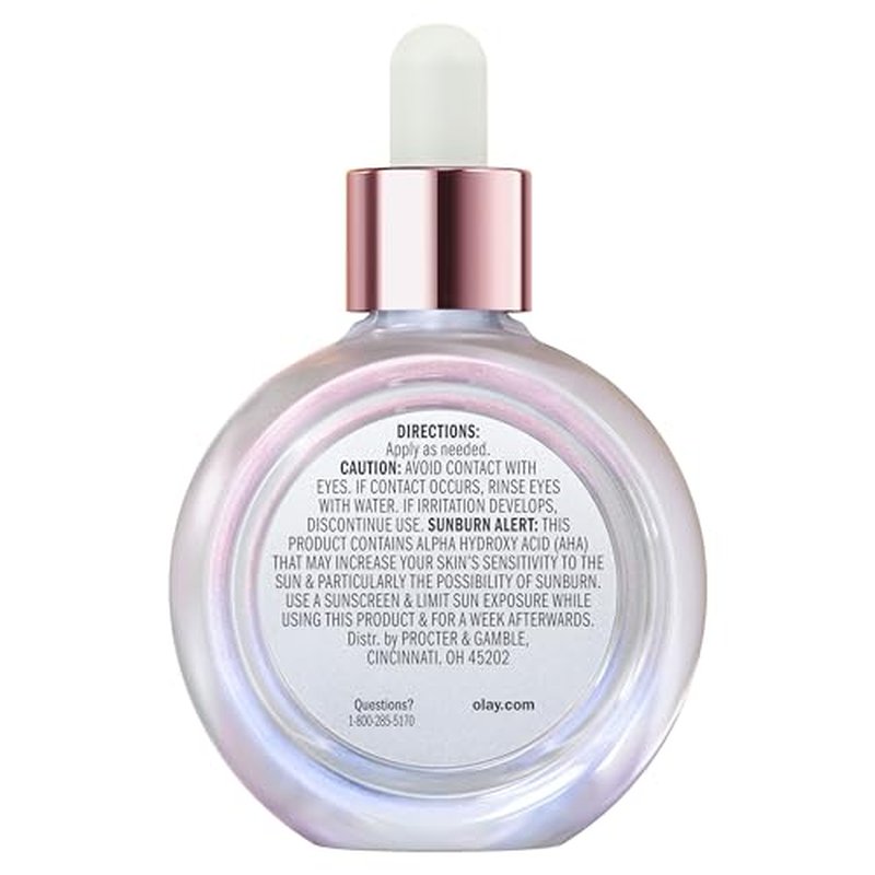 Olay Super Serum - Glow Serum for Face - Activated Niacinamide, Vitamin C & E, Collagen Peptide, AHA - 5-in-1 Benefits - Brightens, Hydrates, Smooths, Firms, Evens Tone, Proactive Anti-Aging, 1.7 Oz