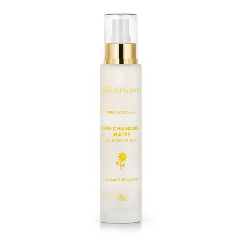 Bade Natural Chamomile Hair Tonic Spray – 100% Pure & Natural Floral Water – Lightweight Hydrating Mist for Shiny, Soft, Healthy Hair – No Rinse, Leave-In Daily Spray – 3.4 fl oz