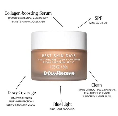 IRIS&ROMEO Best Skin Days SPF 30 - Lightweight Formula for Flawless Complexion | Shade 9