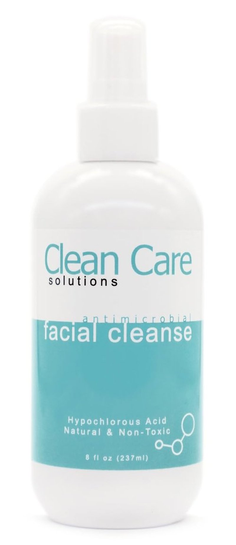 Clean Care Solutions Hypochlorous Acid Facial Cleanse Spray - Antibacterial Face Spray for Natural Acne Treatment - Refreshes, Soothes Irritation, Hydrates Skin - 8oz