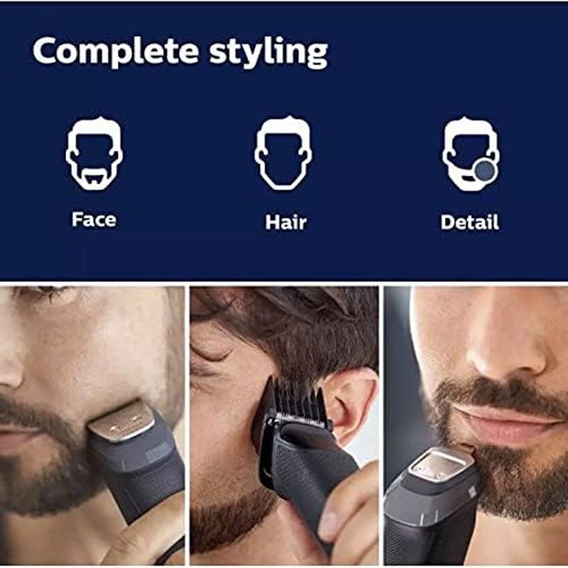 Philips Multigroom Grooming Kit - Versatile Beard, Hair & Body Trimmer | Sleek Black Design