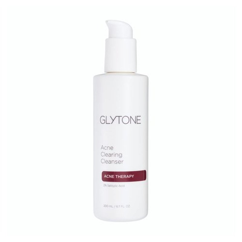 Glytone Acne Clearing Cleanser - Daily Face Wash with 2% Salicylic Acid for Oily Skin - 6.7 fl oz