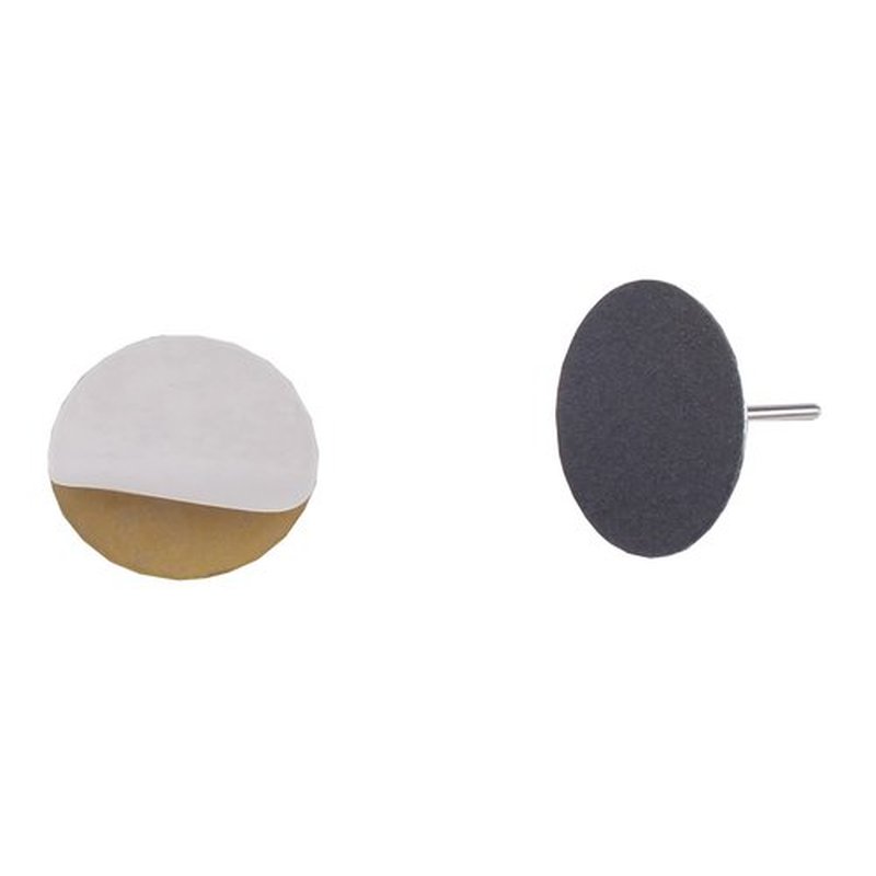 MZCMSL 100pcs Sandpaper Disc and 1pcs Metal Drill Bit, 3/32 Shank Pedicure Sanding Disc Bit for Dead Skin Callus Electric Foot File #150 Grit (Medium,35mm)