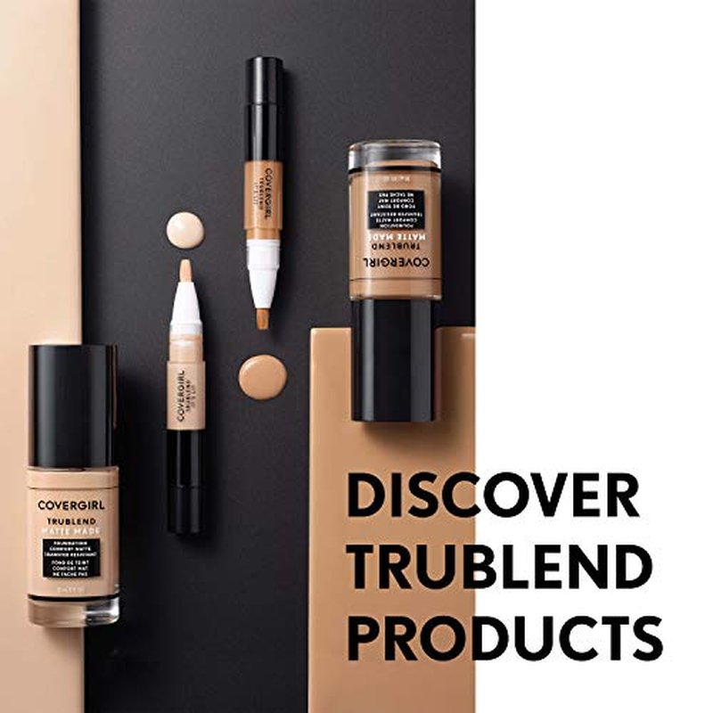 COVERGIRL TruBlend Matte Made Liquid Foundation, Toasted Caramel (Pack of 3)