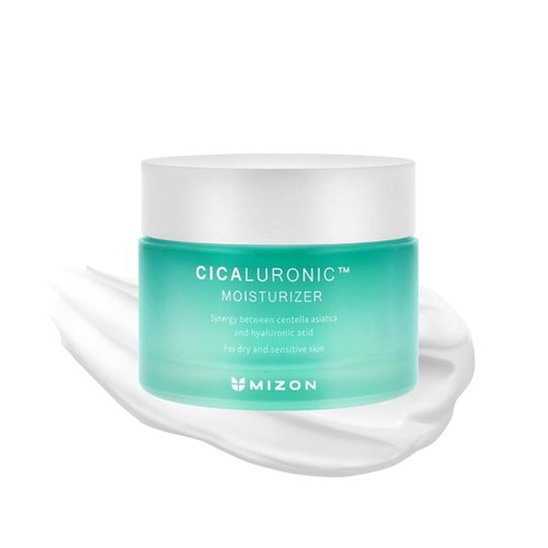 MIZON Cicaluronic MOISTURIZER Centella Asiatica and Hyaluronic Acid Shea Butter Rich moisturizer Soothing Hydrating Korean Skincare (1.69 fl oz/50ml)