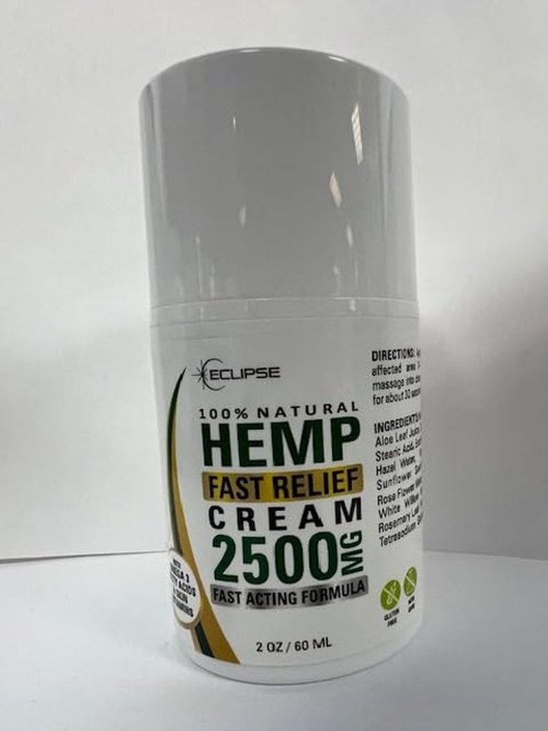 Hemp Cream by Eclipse - Natural Hemp Extract Cream - Made in USA - 2 Pack