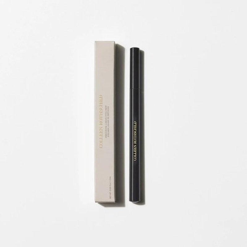 COLLEEN ROTHSCHILD Precision Liquid Liner | Shade: Jet Black | Intensely Pigmented, Matte Formula | Quick-Dry, Long Lasting & Smudge-Proof | Ultra Precise Felt Tip (0.041 fl oz)