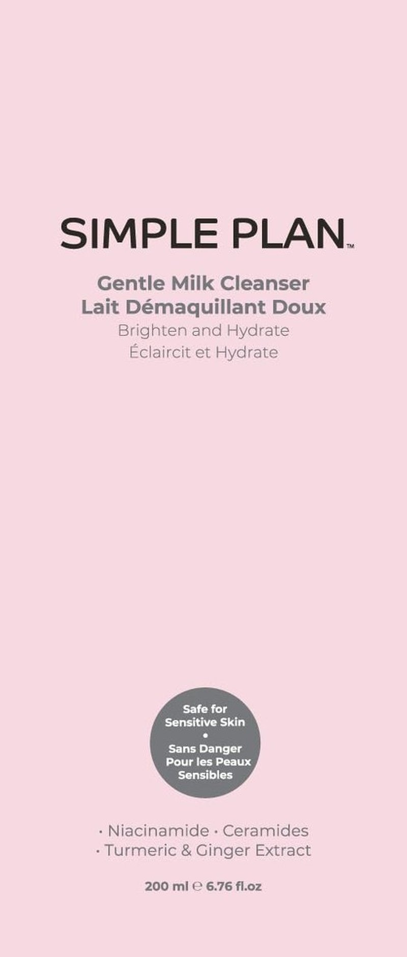 SIMPLE PLAN Hydrating Milky Facial Cleanser - Gentle Moisturizing Face Wash for Sensitive Skin | 200 ML