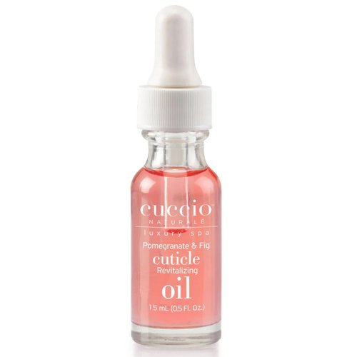 Cuccio Pomegranate & Fig Cuticle Revitalizing Oil – Hydrating 0.5 oz Nail & Cuticle Treatment with Vitamin E for Dry Skin and Nails