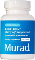 Murad Pure Skin Acne Supplements - 60 Tablets for Clear Skin Support with Vitamins, Zinc & Amino Acids