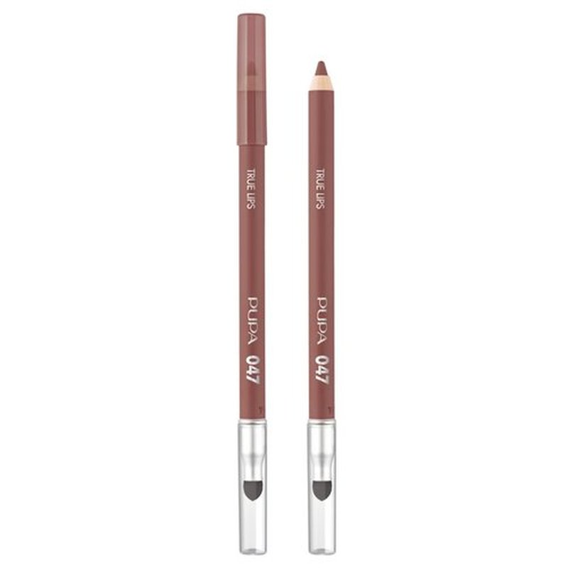 Pupa True Lips Lip Liner Pencil - Intense Color & Ultra Pigmented | 047 Deep Nude Shade