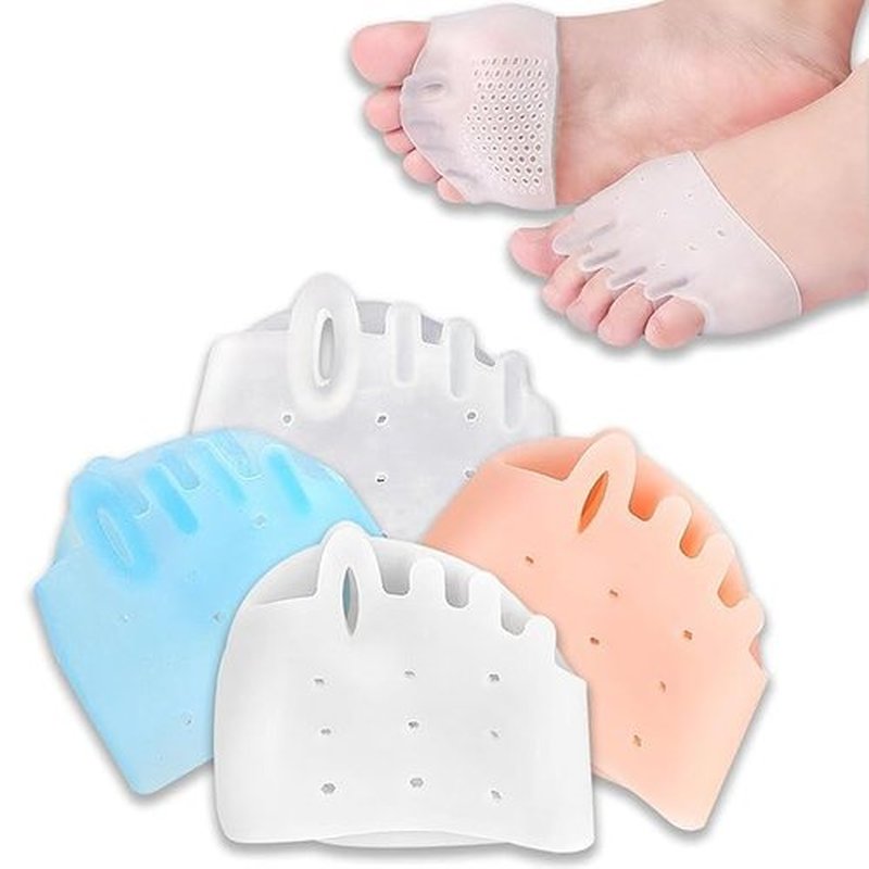 2025 New Silicone Toe Separators 4 Pairs Bunion Corrector Bunion Corrector Cushion, Metatarsal Pads for Men Women Straighten Overlapping Toes, Realign Crooked Toes