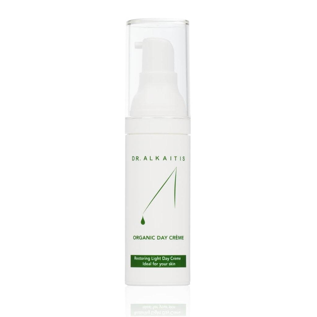 DR. ALKAITIS Organics Day Crème - Natural Moisturizer with Sacha Inchi & Omega-3 - Protective Daily Face Cream (30ml/1oz)