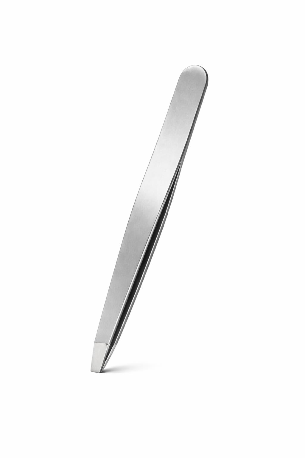 Professional Slant Tip Eyebrow Tweezers, Stainless Steel Precision Brow & Facial Hair Tweezers with Non-Slip Grip, 10 Pack (Color May Vary)