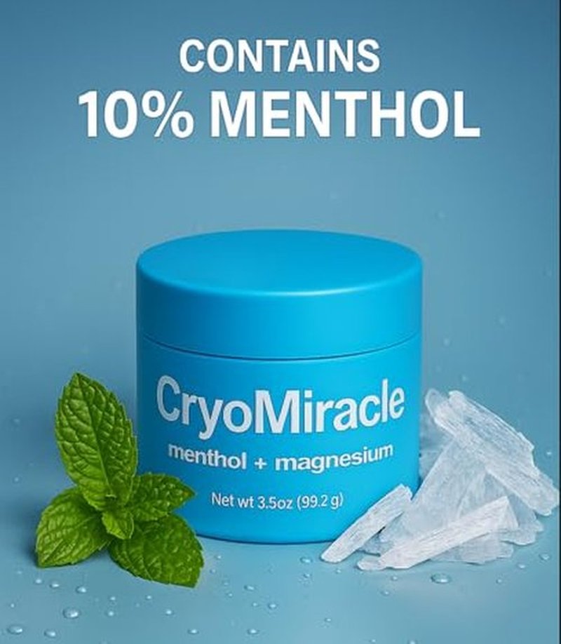 CryoMiracle Menthol + Magnesium Cream Cooling Relief