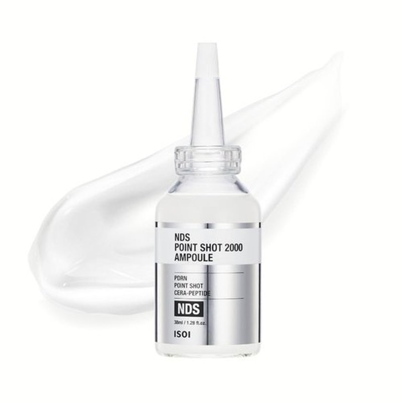 ISOI NDS Point Shot 2000 Ampoule, 8X Cera-Peptide Skin Booster with PDRN, Korean Skin Care (1.28 fl.oz, 38ml)