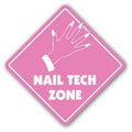 SignJoker] Nail TECH Zone Sign xing Gift Novelty Nails Manicure Pedicure Polish tub Wall Plaque Decoration