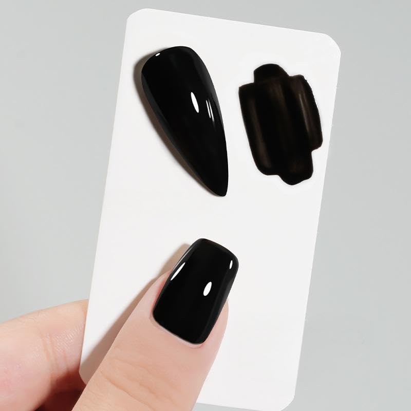 WHsHeria 6Pcs 15ML Novice Suit TPO Free Gel Polish Set Long Lasting Soak Off Gel Nail Polish Kit Nail Art Manicure Salon DIY at Home for Women(Black,white,pink,silver,glitter gold-A)